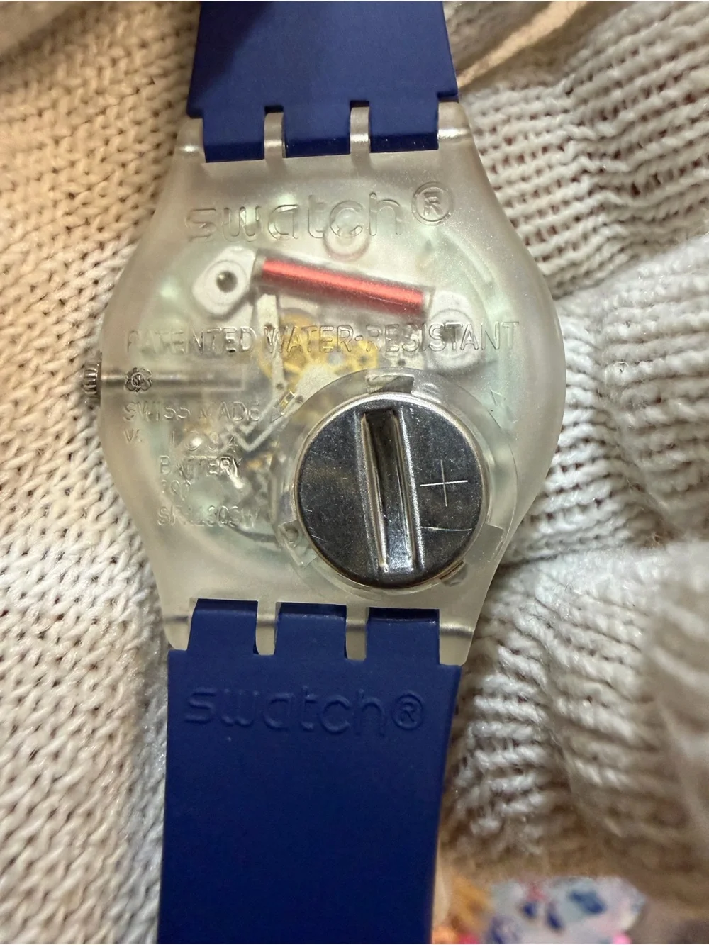 Swatch Rinse Repeat Navy Blue Day/Date Swiss Quartz 34mm Watch GE725 - Unisex